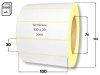 100x30 mm etykiety termiczne 2000 szt. gilza 76 samoprzylepne białe 100*30