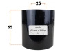 65x300 kalka WOSKOWA czarna IN taśma termotransferowa wosk 65mm 300m
