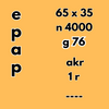 65x35 mm 4000 szt. gilza 76 etykiety samoprzylepne termotransferowe białe