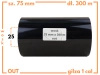 75x300 kalka WOSKOWA taśma termotransferowa wosk 75mm 300m czarna OUT