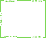 efolk_ transparentne 40x15 mm etykiety FOLIOWE 2500 szt.