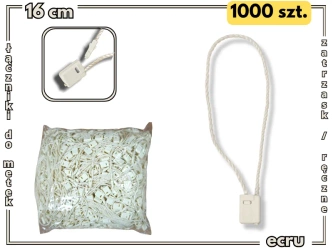 ECRU 1000 szt. łączniki do metek ręczne plomby odzieżowe