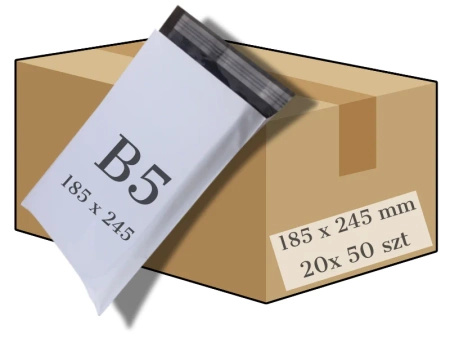 185 x 245 mm foliopaki B5 kurierskie koperty foliowe 50 sztuk