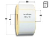 58x43 mm etykiety termiczne 1500 szt. samoprzylepne białe 58/43