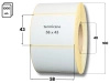 58x43 mm etykiety termiczne 1000 szt. samoprzylepne białe 58/43