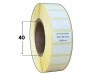 20x10 mm etykiety termotransferowe 2500 szt. gilza 40 samoprzylepne białe naklejki 20/10