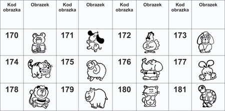 Imienniki – Naprasowanki wielokolorowe 46x15 – 108 szt. 