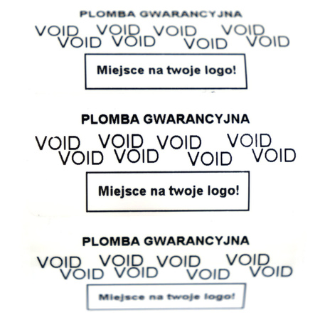 z_usl_nad_plom_ Plomby gwarancyjne VOID białe 45x18 nadruk CZARNY