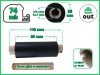 85x74 OUT kalka WOSKOWO-ŻYWICZNA taśma termotransferowa wosk żywica 85 mm 74 m czarna