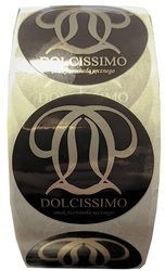 zx_marsala Etykieta wielokolorowa fi 60 mm