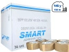 karton solvent 48mm x 145yd (132m) Smart BRĄZOWA taśma klejąca 48/145 pakowa 36 sztuk