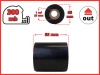 55x300 OUT kalka ŻYWICZNA taśma termotransferowa żywica 55 mm 300 m czarna