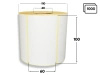 100x60 mm etykiety termotransferowe 1000 szt. gilza 40 samoprzylepne białe naklejki 100/60