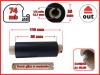 85x74 OUT kalka ŻYWICZNA taśma termotransferowa żywica 85 mm 74 m czarna
