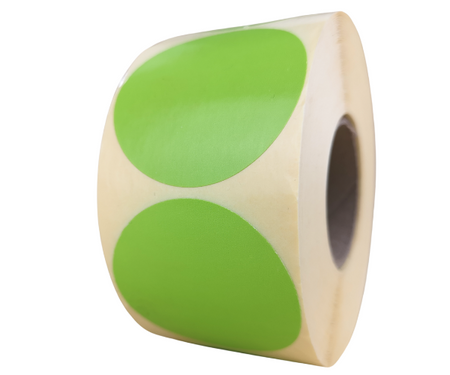 epapk_ziel_ zielone fi 50 mm etykiety TERMOTRANSFEROWE samoprzylepne 1000 szt.