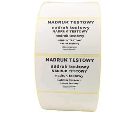 karton etykiet 50x30 mm termiczne 2000 szt. 60 rol. samoprzylepne białe