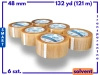 zgrzewka solvent 48mm x 132yd (121m) Smart BEZBARWNA taśma klejąca 48/132 pakowa 6 sztuk