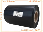 95x300 kalka WOSKOWA taśma termotransferowa wosk 95mm 300m OUT