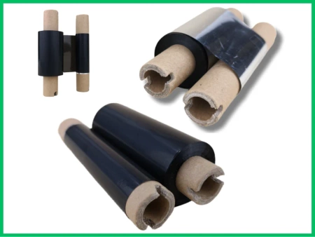 55x74 kalka WOSKOWO ŻYWICZNA taśma termotransferowa wosk zywica 55 mm 74 m czarna OUT