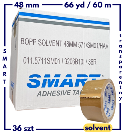 Smart SOLVENT 66yd 48mm BRĄZOWA