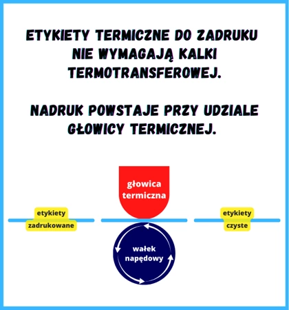 karton etykiet 100x50 mm termiczne 1000 szt.33 rol. samoprzylepne białe 